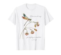 Libélula con Cita Famosa Antigua Leyenda China Lao Tzu Camiseta