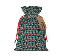 Libélula con estampado de nenúfares de agua, con cordón, reutilizables, ecológicas, para regalos de fiesta de cumpleaños