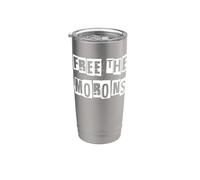 Libera a los idiotas Vaso térmico de acero inoxidable de doble pared