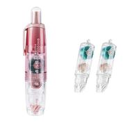 Libera los lápices correctores con dispensador de residuos. Reutilizable para trabajos de papel. Lápiz de pegamento de puntos portátil. Lápiz adhesivo de puntos reutilizable reposicionable