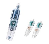 Libera los lápices correctores con dispensador de residuos. Reutilizable para trabajos de papel. Lápiz de pegamento de puntos portátil. Lápiz adhesivo de puntos reutilizable reposicionable