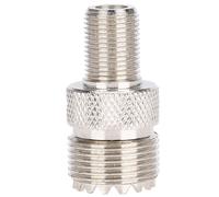 Libera todo el potencial de tus dispositivos: Adaptador coaxial para un rendimiento de baja pérdida, latón niquelado UHF SO239PL259 a tipo F que