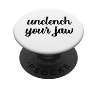 Libera tu mandíbula Terapeuta Respira Conciencia sobre la salud mental PopSockets PopGrip Adhesivo