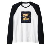 Libera tus pensamientos con este emblema fuera de la mente Camiseta Manga Raglan