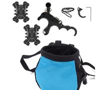 Liberador de Arco Compuesto, Empuñadura Convertible de 3/4 Dedos para Competición, con Amortiguadores en Forma de Calavera y Bolsa de Almacenamiento Oxford.(Black)