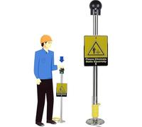 Liberador De Electricidad Estática Del Cuerpo Humano, Bola De Descarga Estática Con Alarma Sonora Y Luminosa, Eliminación Rápida En 3 Segundos, Señal Llamativa, Para Talleres Sin Polvo, Industria Quím
