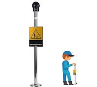 Liberador de eliminación estática, bola de descarga estática táctil industrial con alarma de sonido y luz para taller libre de polvo y terminal de mercancías peligrosas
