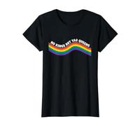 Liberal No Hay Reyes Excepto Yas Queens Rainbow Camiseta gráfica económica, Mujer, Negro, L