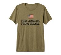 Liberar a Estados Unidos de Israel Declaración Política Patriótica Camiseta Premium
