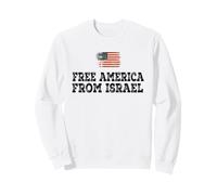 Liberar a Estados Unidos de Israel Declaración Política Patriótica Sudadera