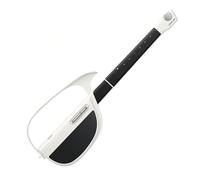 Liberate Your Music Live - Guitarra eléctrica plegable con conector para auriculares para principiantes, color blanco