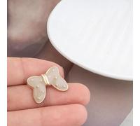 LIBERGA 10 Piezas Botones Con Borde Dorado y Vástago, Ideales para Ropa, Cárdigans, Abrigos y Manualidades, 27mm × 20mm