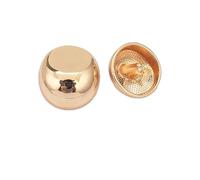 LIBERGA 20 Piezas botones de aleación irregulares de moda con Vástago, 18mm × 16,5mm, coser botones para ropa, cárdigans, abrigos, proyectos de manualidades
