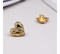 LIBERGA 20 Piezas Botones En Forma De Corazón De 11,5mm Con Vástago, Botones Pequeño De Metal, Botones Decorativo Para Camisa De Mujer, Dorado