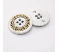 LIBERGA 20 Piezas Botones Redondo De Aleación, 4 Agujeros, 23mm, Coser Botones para Ropa, Cárdigans, Abrigos, Proyectos De Manualidades
