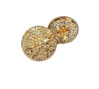 LIBERGA 20 Piezas Botones Redondo De Aleación con Vástago, 20mm, Coser Botones De Moda para Ropa, Cárdigans, Abrigos, Proyectos De Manualidades