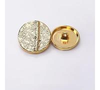 LIBERGA 20 Piezas Botones Redondo De Aleación con Vástago, Dorado, 15mm, Coser Botones para Ropa, Cárdigans, Abrigos, Proyectos De Manualidades