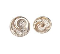 LIBERGA 20 Piezas Botones Redondo De Aleación con Vástago, Dorado Claro, 20mm, Coser Botones para Ropa, Cárdigans, Abrigos, Proyectos De Manualidades