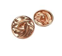 LIBERGA 20 Piezas Botones Redondos Con Vástago, Botones Metálico De Superficie Convexa para Ropa, Cárdigans, Abrigos, Proyectos De Manualidades, 23mm
