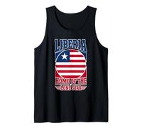Liberia Hogar del Círculo de la Bandera Liberiana de la Estrella Sol Camiseta sin Mangas
