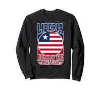 Liberia Hogar del Círculo de la Bandera Liberiana de la Estrella Sol Sudadera