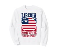 Liberia Hogar del Círculo de la Bandera Liberiana de la Estrella Sol Sudadera