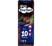 Libero Pañales Sleep Tight 9 un. Size 10 (35-60 Kg)