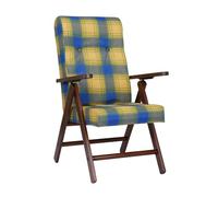 LIBEROSHOPPING.eu - LA TUA CASA IN UN CLICK Sillón-Tumbona Molisana de Madera reclinable 4 Posiciones (Loneta Azul)