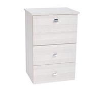 LIBEROSHOPPING.eu - LA TUA CASA IN UN CLIK Mueble tabla de planchar retráctil con ruedas, multiusos, práctico, con 2 cajones y 1 puerta (roble blanqueado)