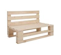 Liberoshopping Sofá de palets de madera de abeto natural para interiores y exteriores - Ideal para jardín, patio, porche, taberna (natural, 120 x 61 cm)