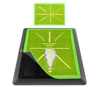 LIBERRWAY Tapete de práctica de golf para análisis de camino de swing con 1 repuesto para entrenamiento de swinging, tapete portátil para mejorar la precisión del swing y la distancia al aire libre e