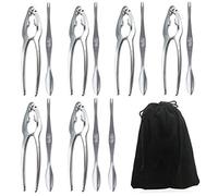 Libershine Marisco Herramientas Conjunto 13 Pcs, [7 Cucharas De Marisco + 6 Pinzas Marisco + 1 Bolsa de Almacenamiento], Tenazas Marisco Set para Langosta, Cangrejo, Ostras y Nueces