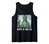 Libertad Bandera Americana 4 de Julio Fiesta Patriótica en los Estados Unidos Camiseta sin Mangas