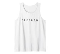 Libertad Declaración Minimalista Libertad Derechos Independencia Camiseta sin Mangas