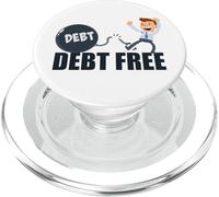 Libertad financiera Libre de deudas Bola y Cadena Finanzas Carácter PopSockets PopGrip para MagSafe