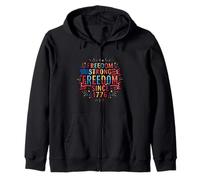 Libertad Fuerte Desde 1776 diseño patriótico Sudadera con Capucha