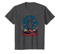 Libertad, Justicia y Barbacoa Camiseta, Niños, Jaspeado Oscuro, 8 años