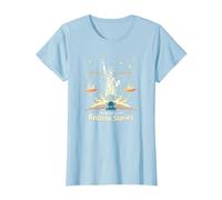 Libertad, Justicia y Cuentos para Dormir Camiseta, Mujer, Azul Bebé, XL