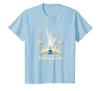 Libertad, Justicia y Cuentos para Dormir Camiseta, Niños, Azul Bebé, 8 años
