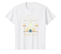Libertad, Justicia y Cuentos para Dormir Camiseta, Niños, Blanco, 8 años