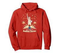Libertad, Justicia y Cuentos para Dormir Sudadera con Capucha, Unisex para Adultos, Rojo, L