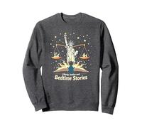 Libertad, Justicia y Cuentos para Dormir Sudadera, Unisex para Adultos, Jaspeado Oscuro, XL