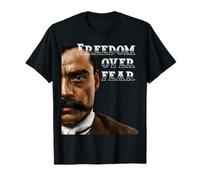 Libertad Mexicana sobre el Miedo Diseño Revolución Emiliano Zapata Camiseta