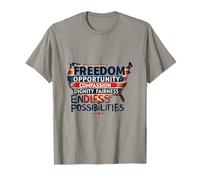 Libertad Oportunidad Compasión Dignidad Equidad Infinito Camiseta