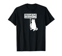 ¡Libertad para el gato de Schrodinger! Diseño divertido de Camiseta