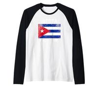 Libertad SOS Cuba Libre Cuba Ahora Camiseta Manga Raglan