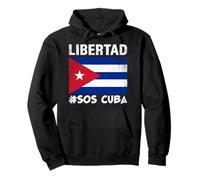 Libertad SOS Cuba Libre Cuba Ahora Sudadera con Capucha