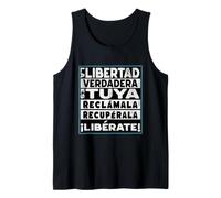 Libertad Verdadera - Cita de Libertad de Empoderamiento Español Camiseta sin Mangas