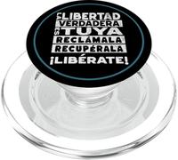 Libertad Verdadera - Cita de Libertad de Empoderamiento Español PopSockets PopGrip para MagSafe