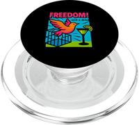 Libertad Y Una Bebida Divorciado Divertido Divorcio Fiesta Mujeres PopSockets PopGrip para MagSafe